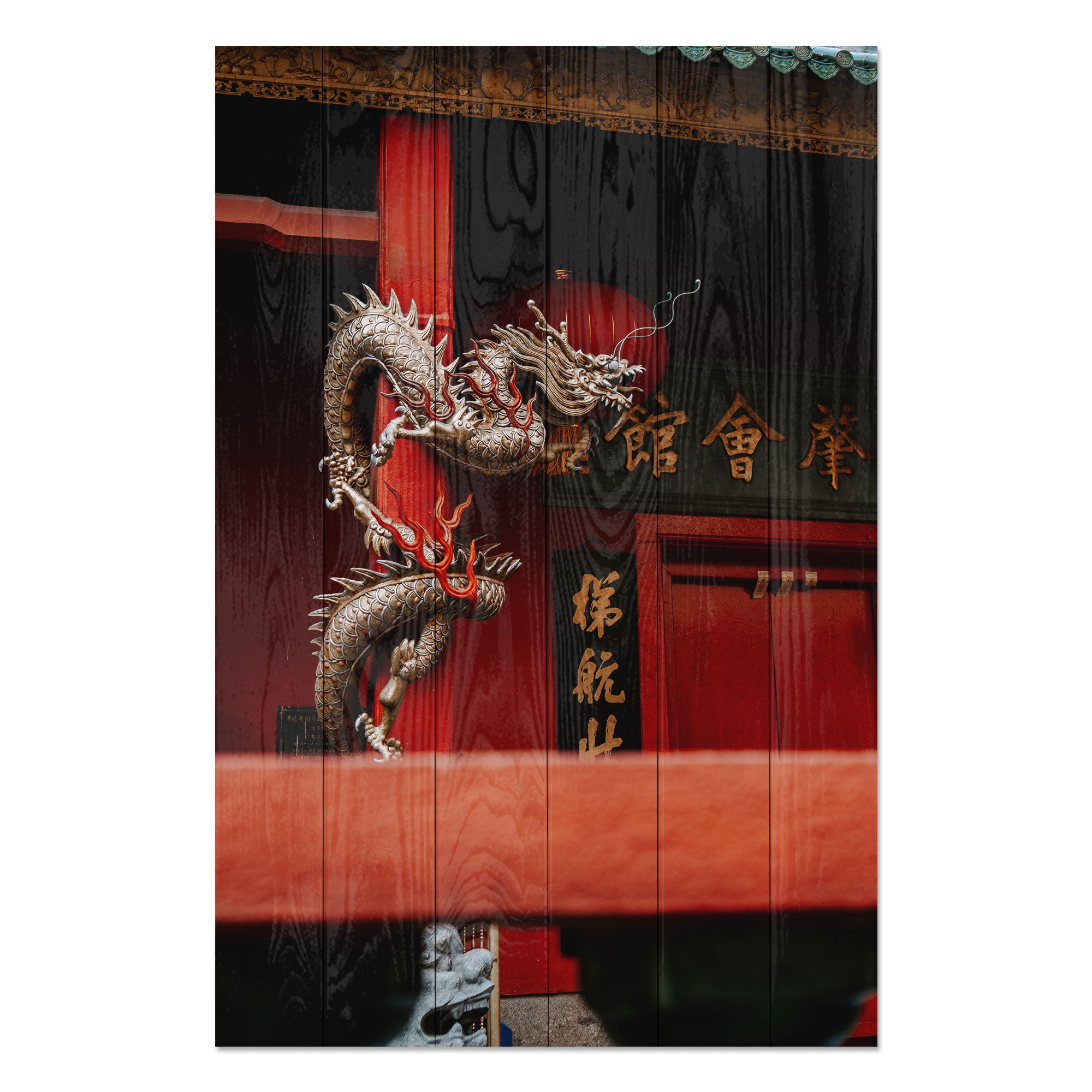 Bild Wood Chinesischer Drache-40x60 cm
