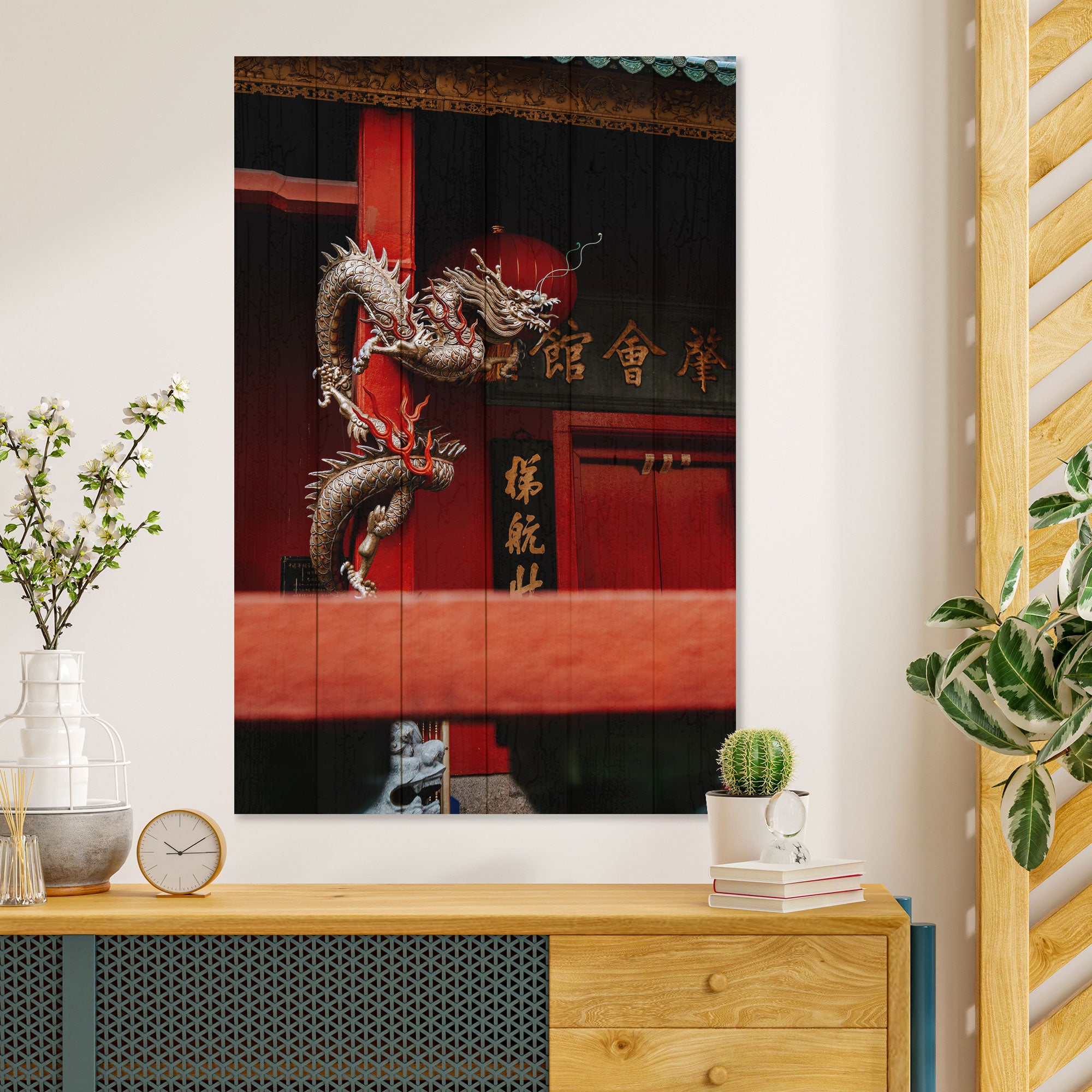 Bild Wood Chinesischer Drache-30x40 cm