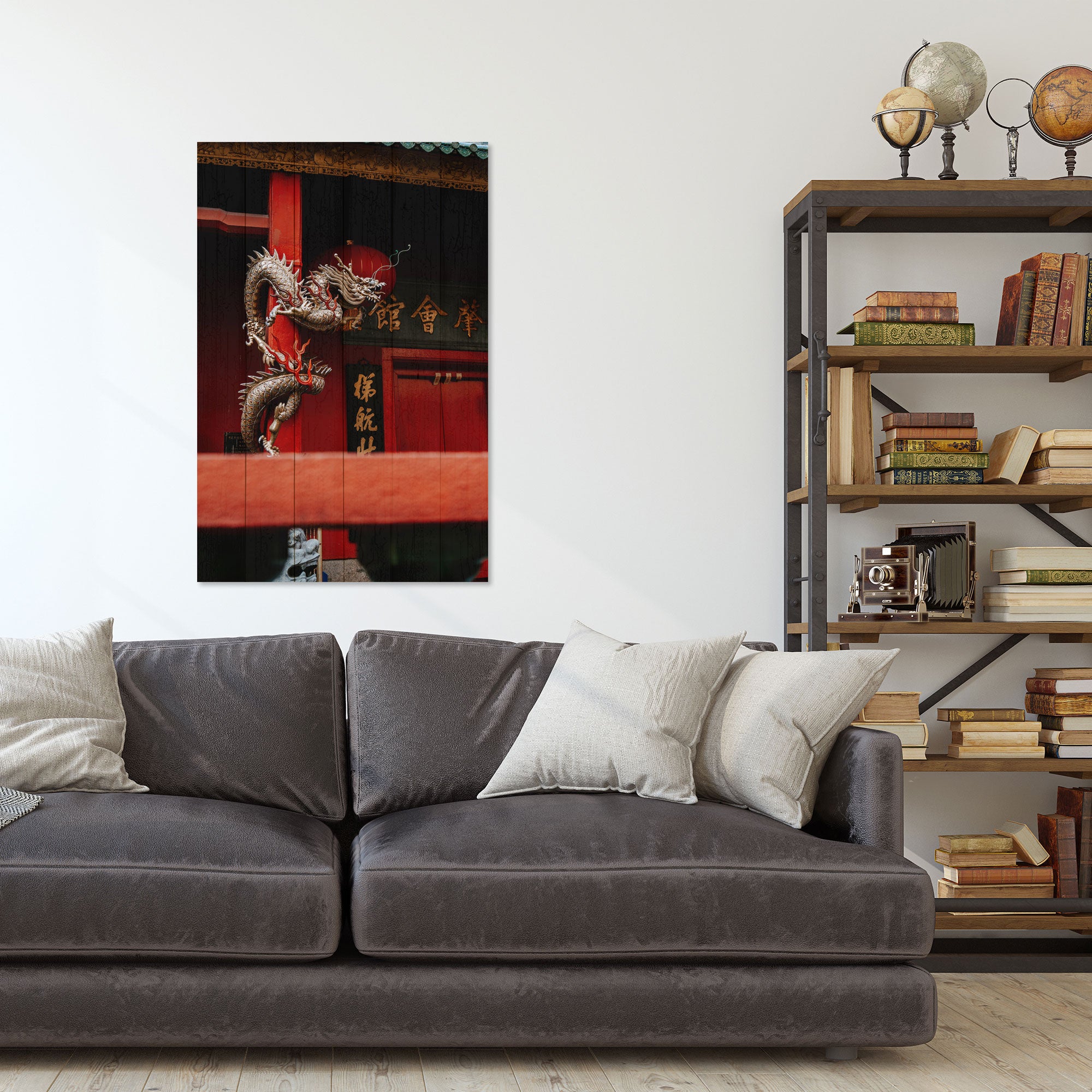 Bild Wood Chinesischer Drache-60x90 cm