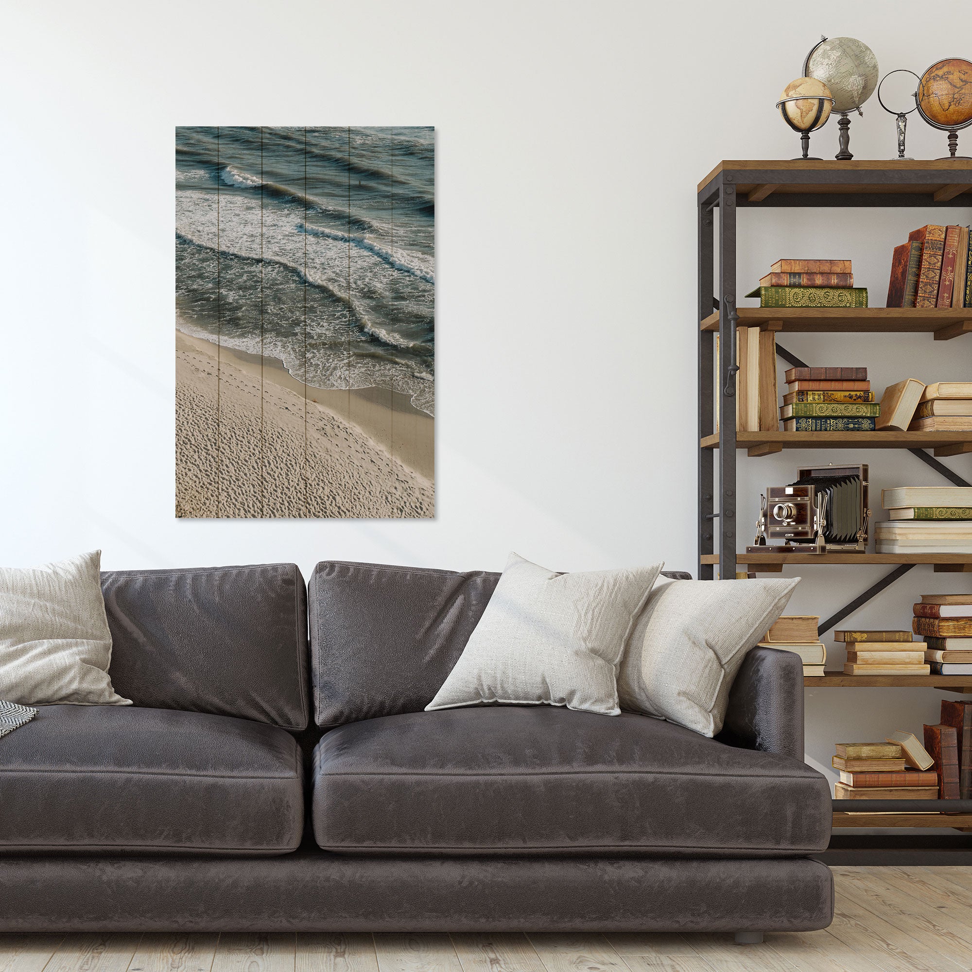 Bild Wood Ruhiger Strand-30x40 cm