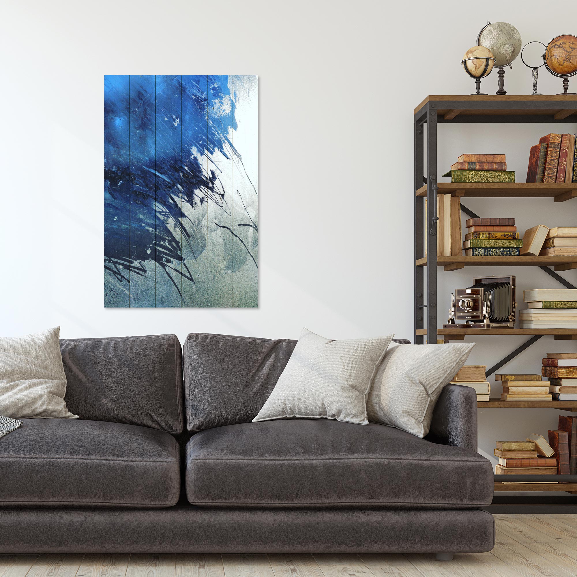 Bild Wood Blue Art Abstrakt-20x30 cm
