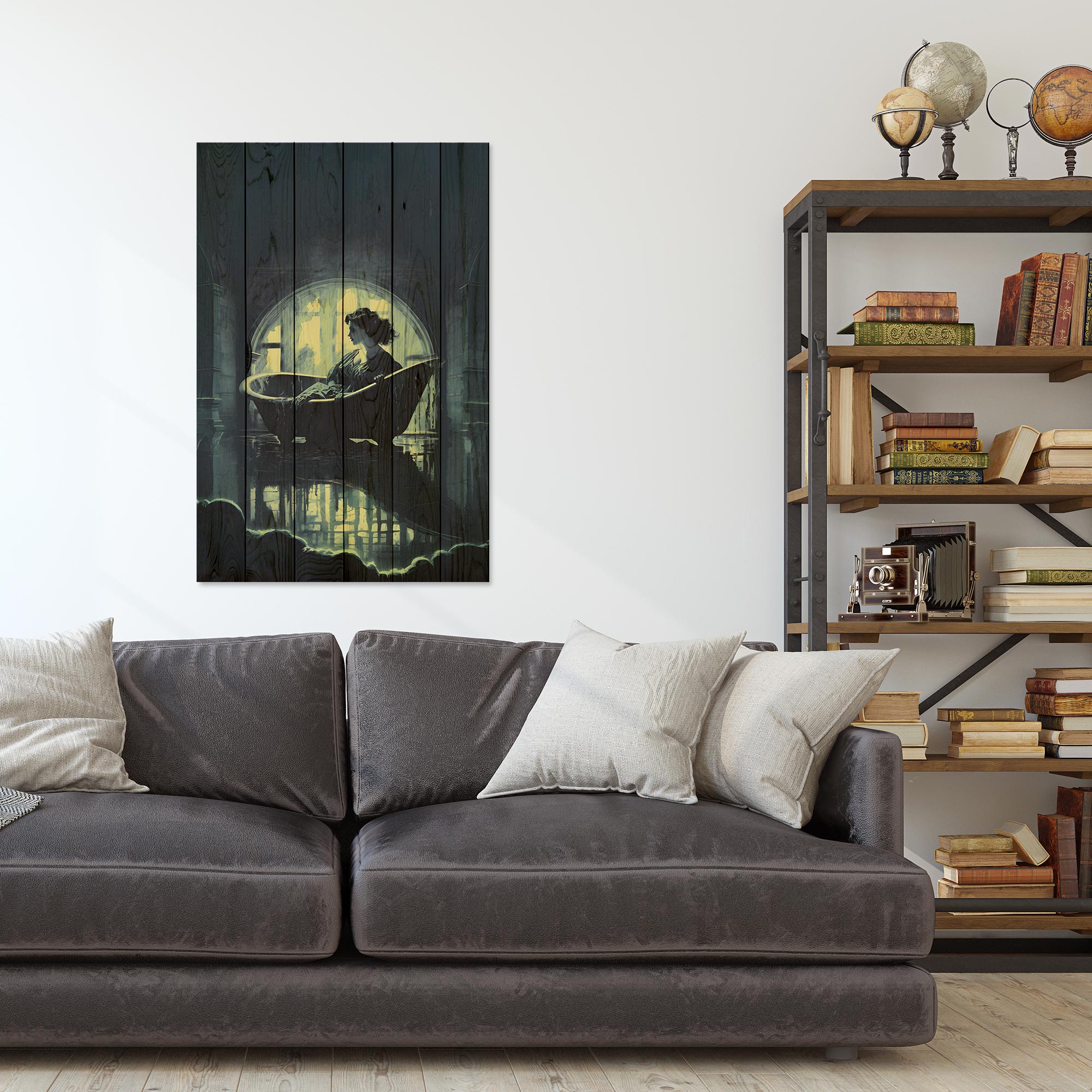 Bild Wood Bath Dark Academia