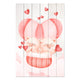 Bild Wood Pig Couple with Hearts-30x30 cm