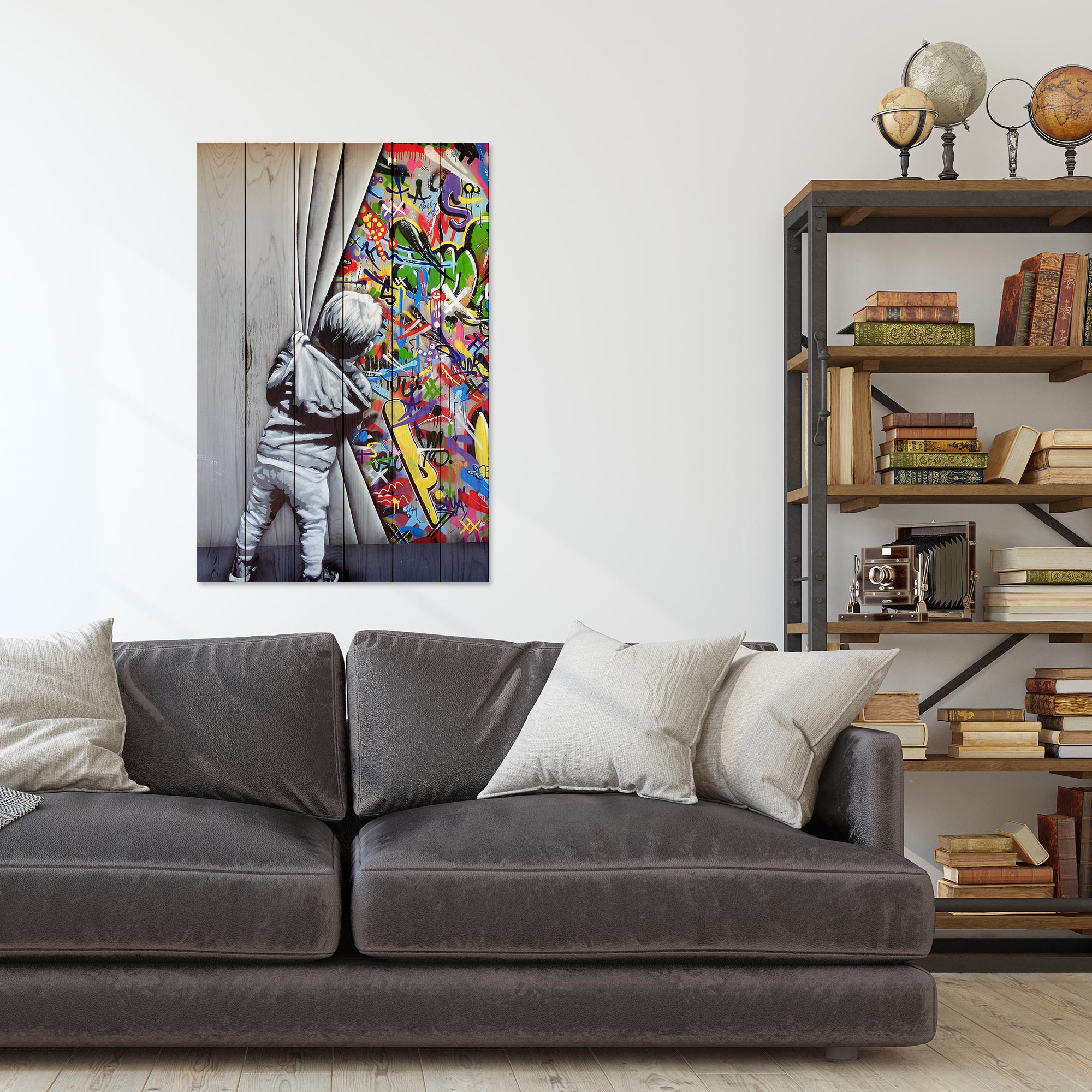 Bild Wood Behind the Curtains-50x70 cm