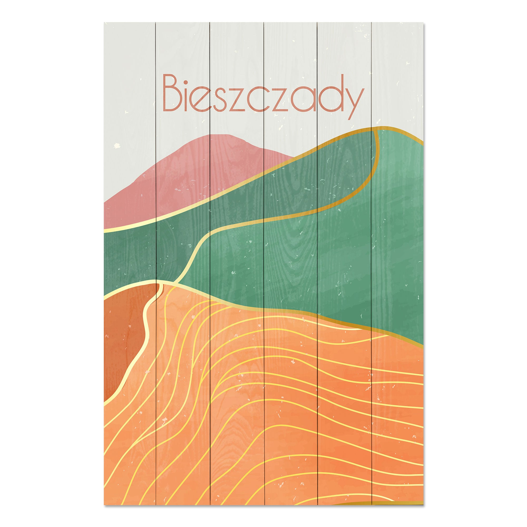 Obraz Wood Bieszczady-20x30 cm