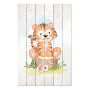 Bild Wood Sitzender Baumstumpf-40x60 cm