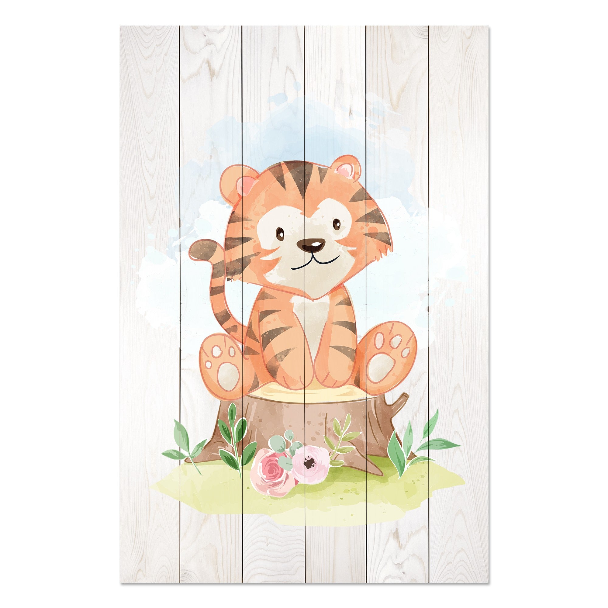 Bild Wood Sitzender Baumstumpf-40x60 cm