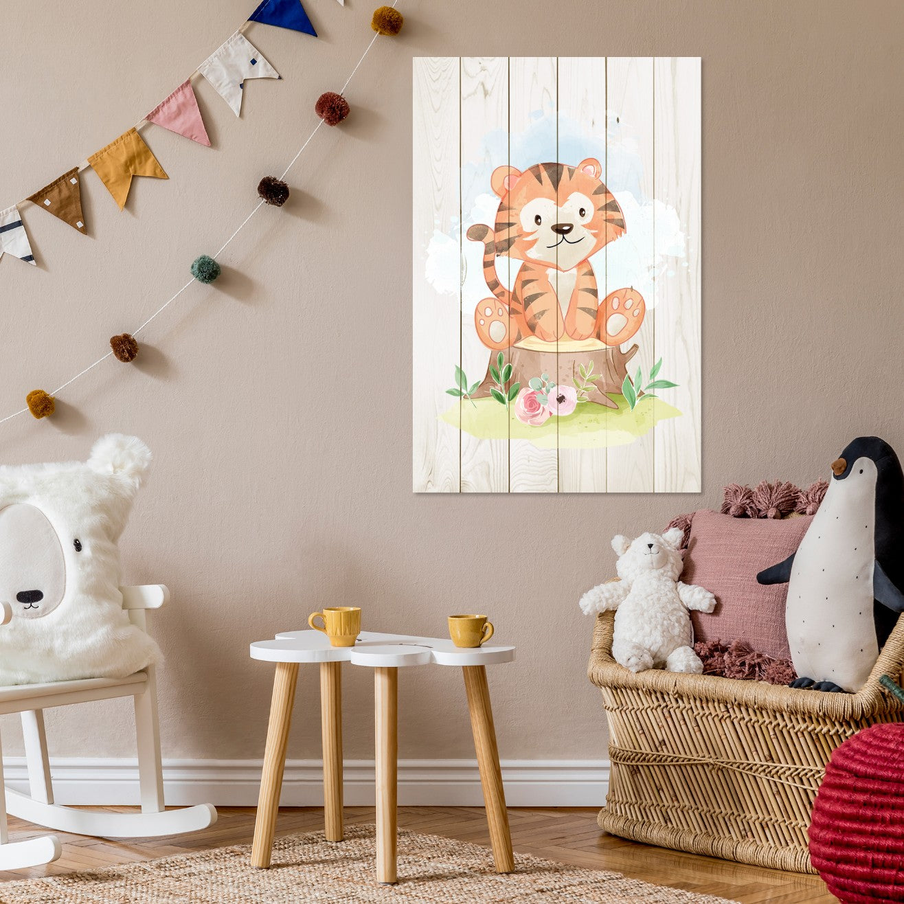 Bild Wood Sitzender Baumstumpf-20x30 cm