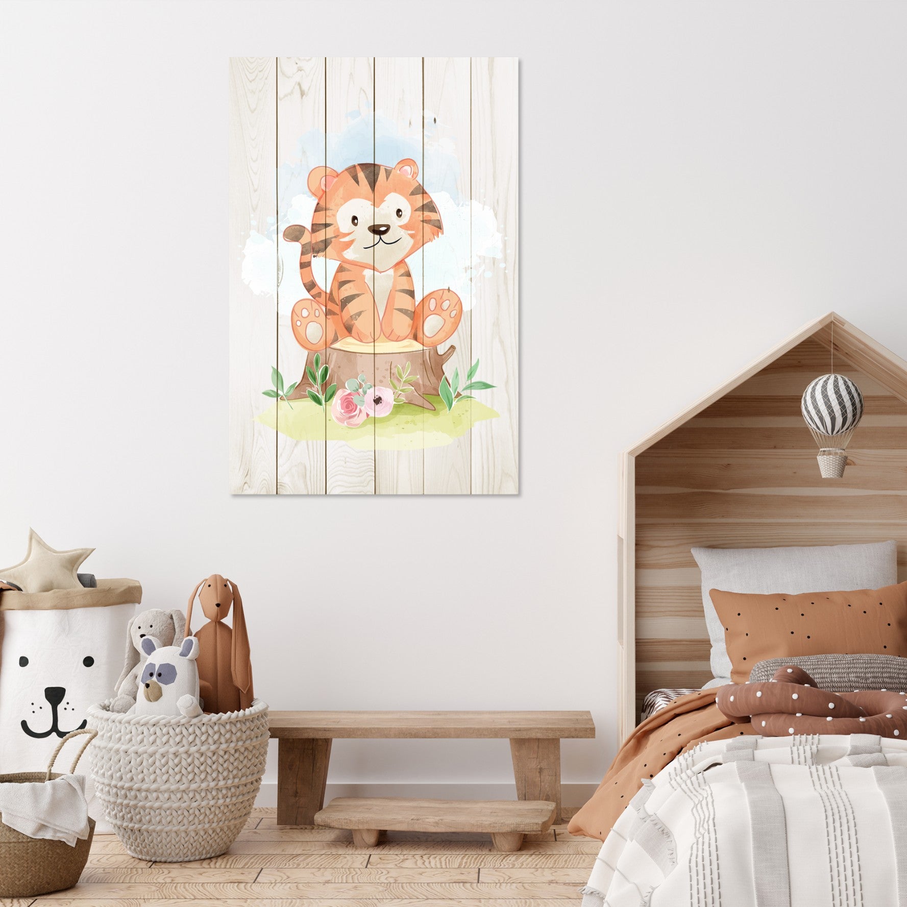 Bild Wood Sitzender Baumstumpf-20x30 cm