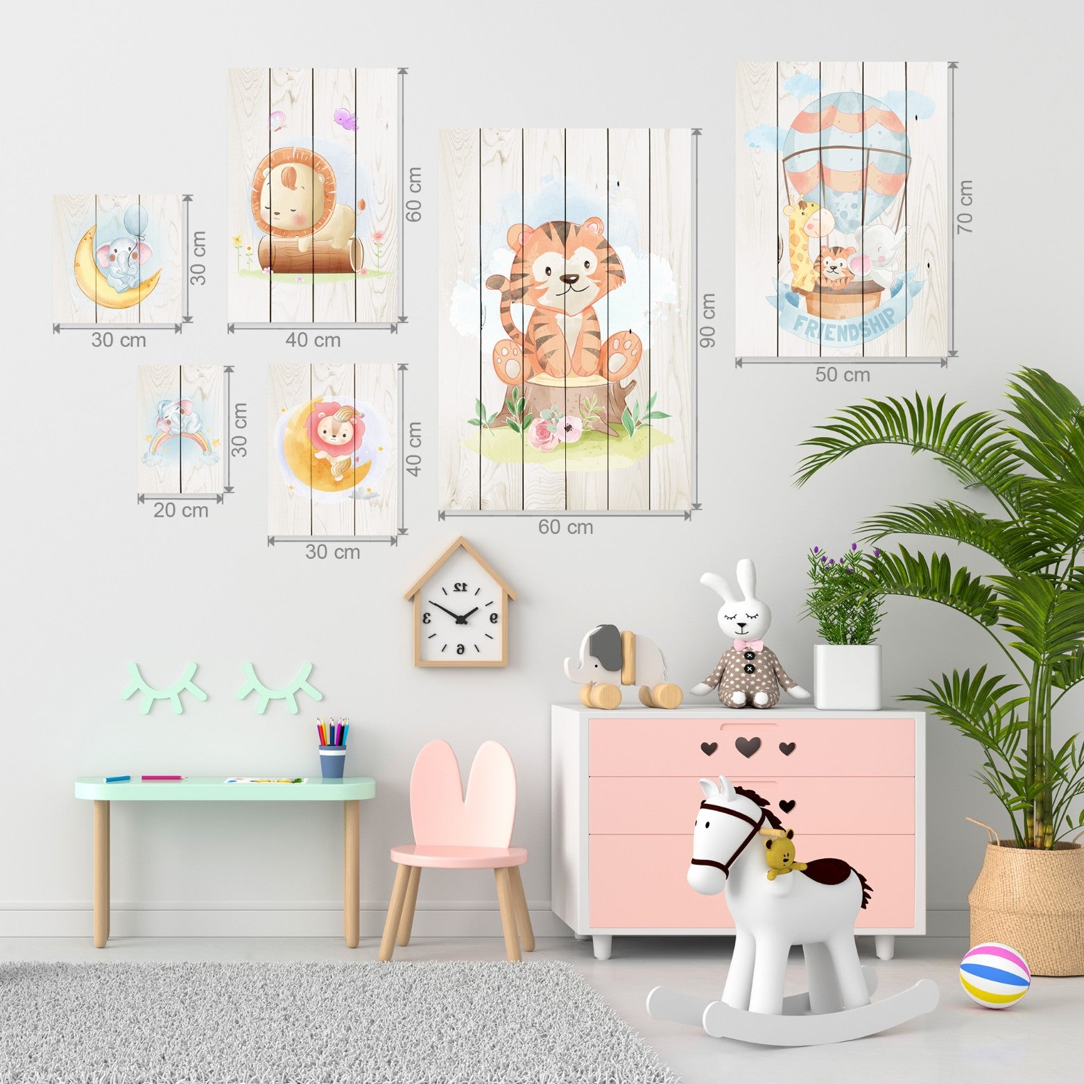 Bild Wood Sitzender Baumstumpf-40x60 cm