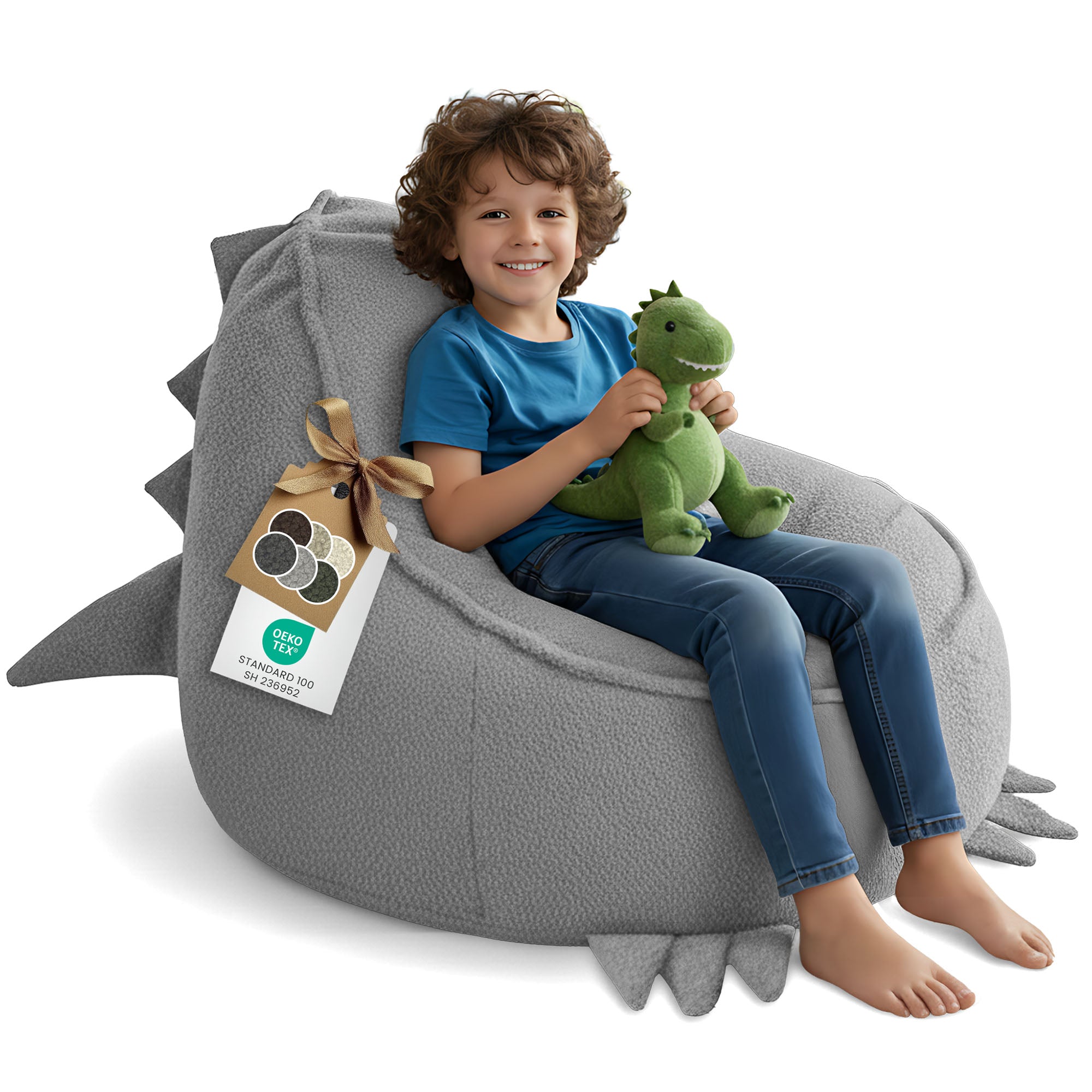 Sitzpouf Animo Dino Kakaobraun