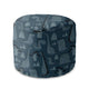 Runder Hocker Dark Cartoon Style Dinosaur