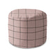 Runder Hocker Fußstütze Distorted Pink-Oxford