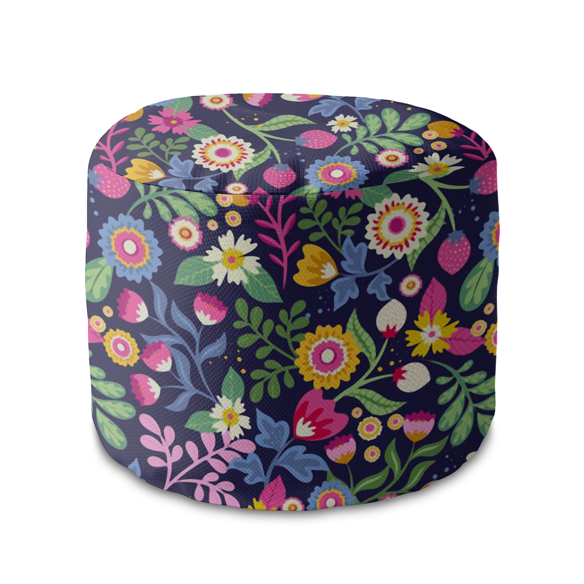 Runder Hocker Fußstütze Exotic Floral
