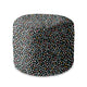 Runder Hocker Fußstütze Mehrfarbige Polka Dots