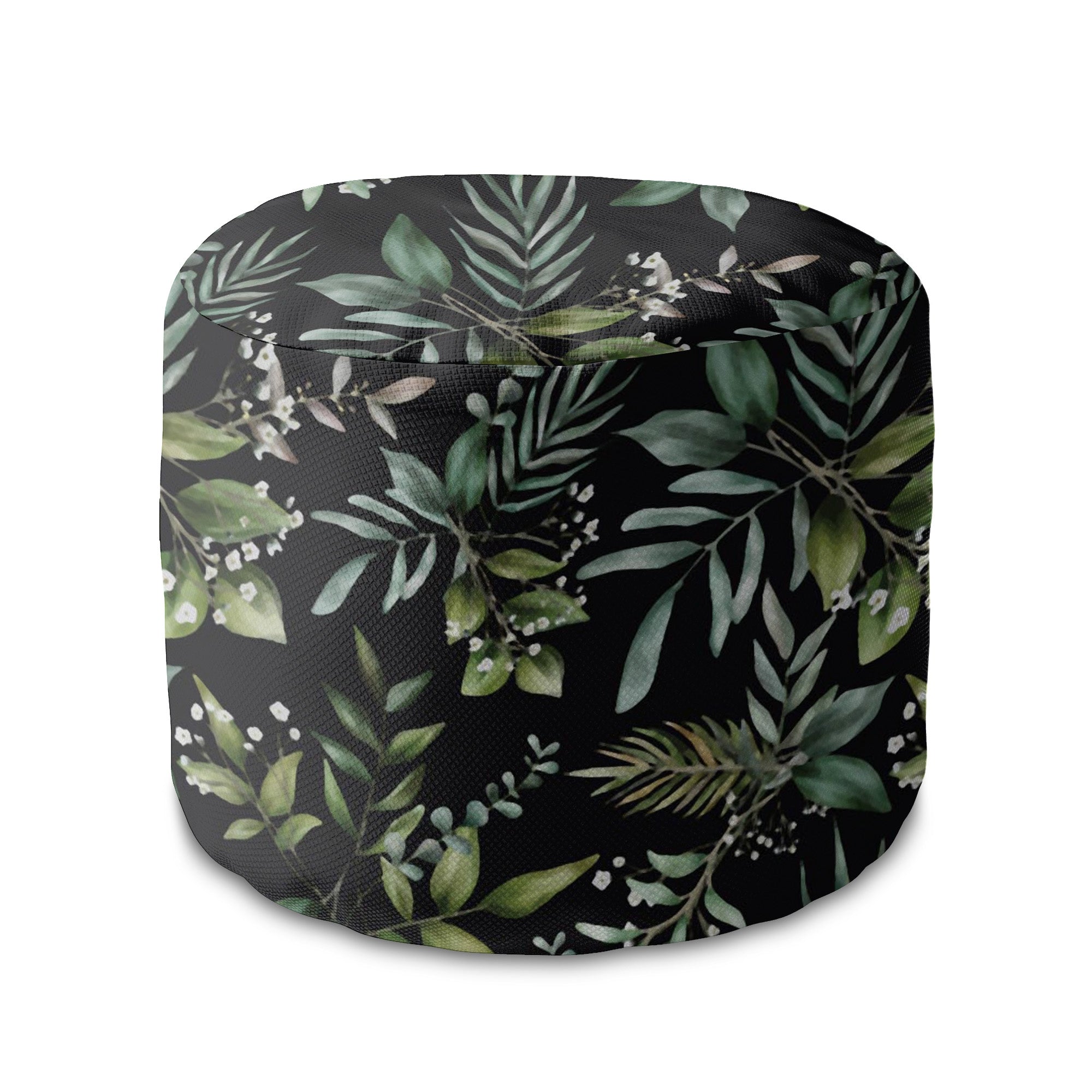Runder Hocker Fußhocker Watercolor Elegant Floral