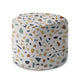 Runder Hocker Fußhocker Vintage Terrazzo