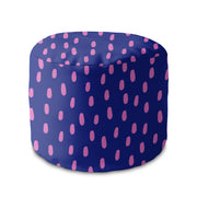 Runder Hocker Fußhocker Pink Spots