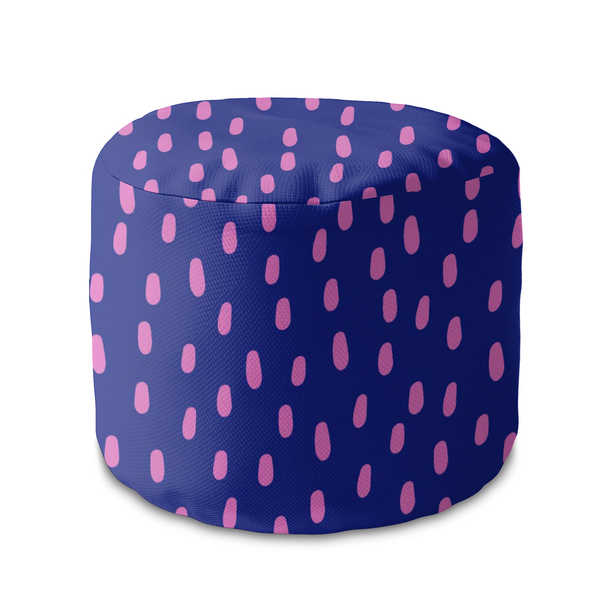 Runder Hocker Fußhocker Pink Spots