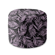 Runder Hocker Fußhocker Palm Leaves in the Night-Panama