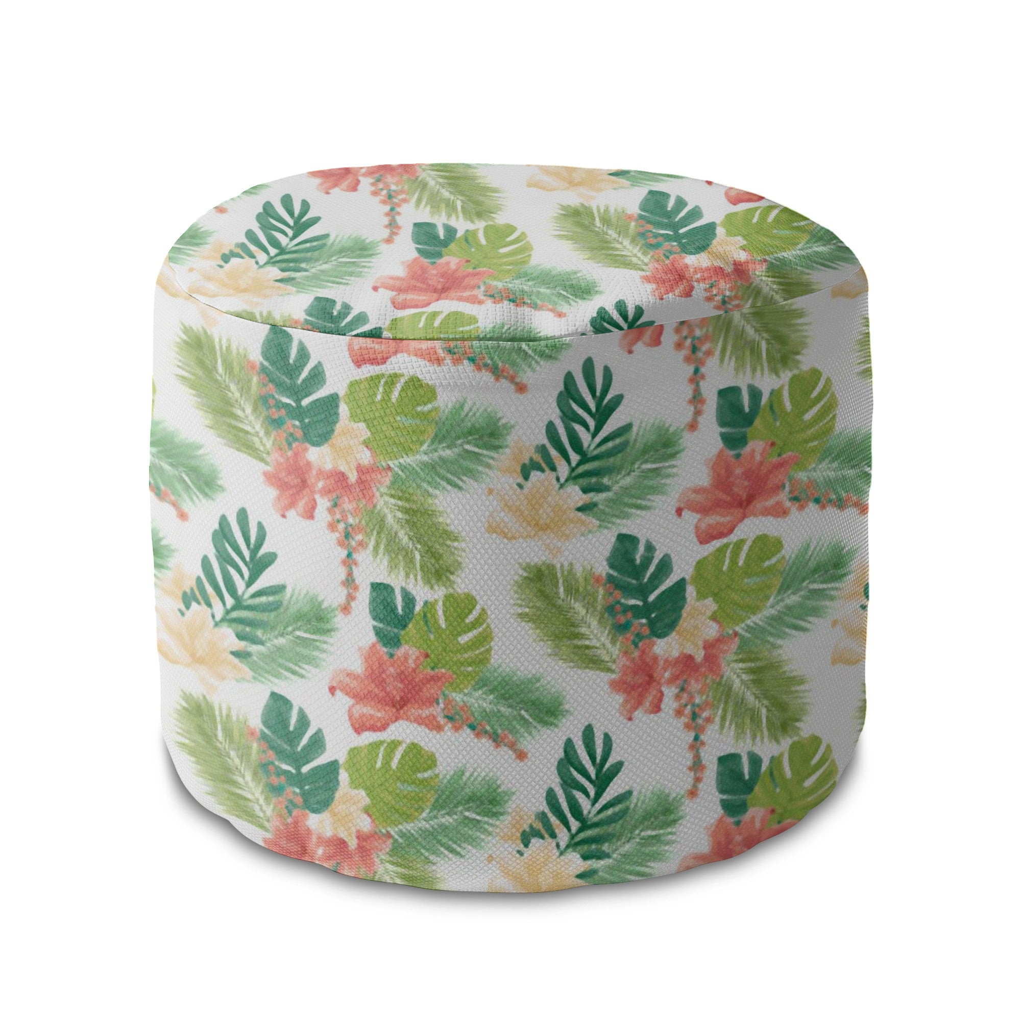 Runder Hocker Fußhocker Tropical