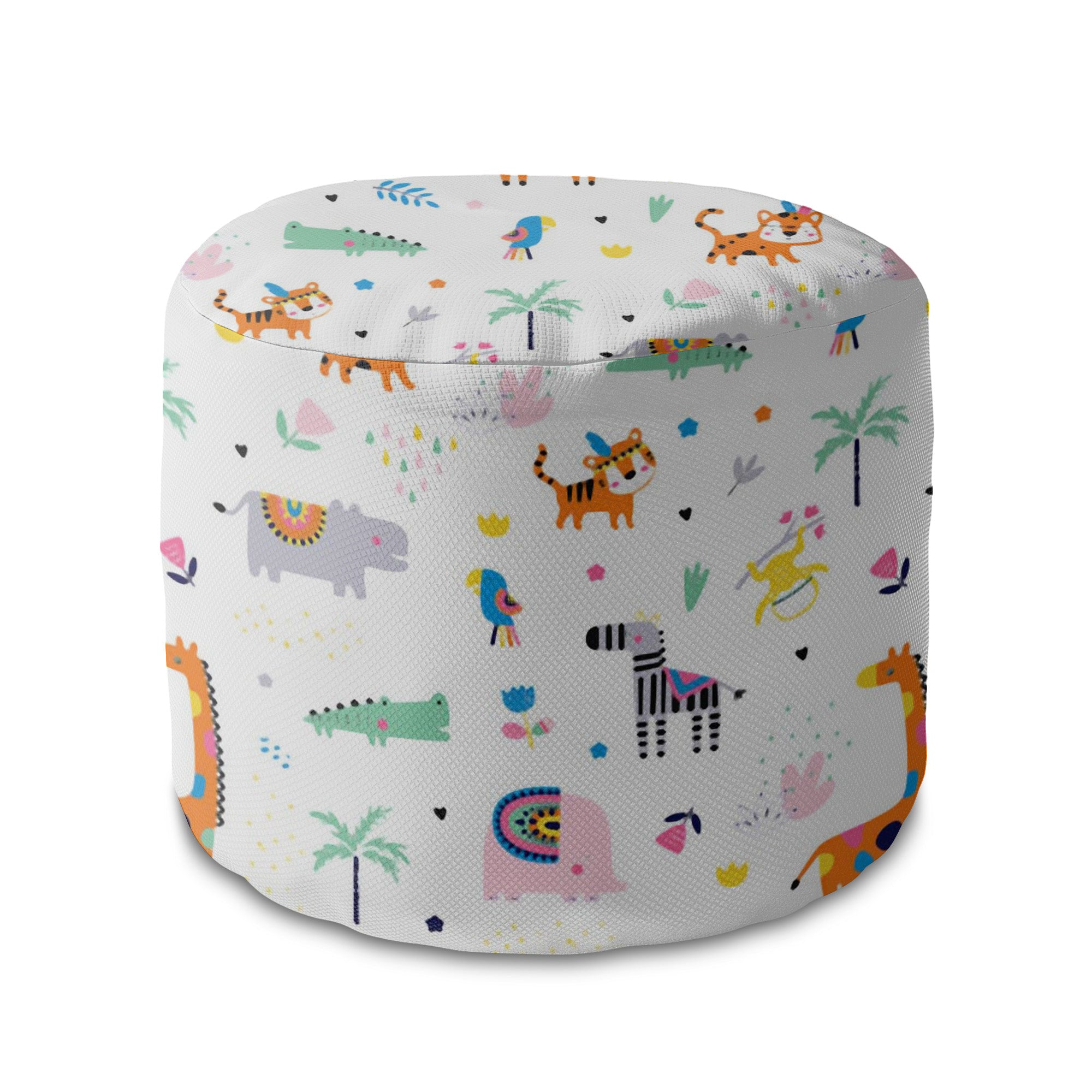 Runder Hocker Fußstütze Happy Zoo
