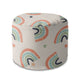 Runder Hocker Fußstütze Boho Rainbow with Stars-Oxford
