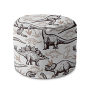 Puf okrągły podnóżek Dinosaurs Footprints-Oxford