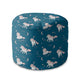 Round pouf footstool Magical Pink Unicorn-Oxford