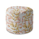 Round Pouf Footstool Autumn Gold Leaves-Oxford