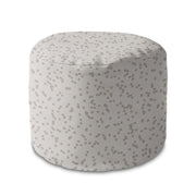 Runder Hocker Fußstütze Beige Dots-Panama