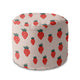 Round Pouf Footstool Strawberry Jam-Oxford