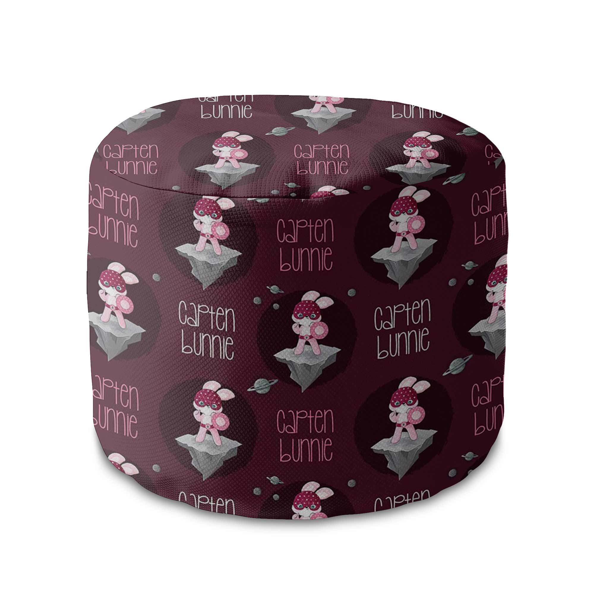 Runder Hocker Fußstütze Capten Bunny-Velvet