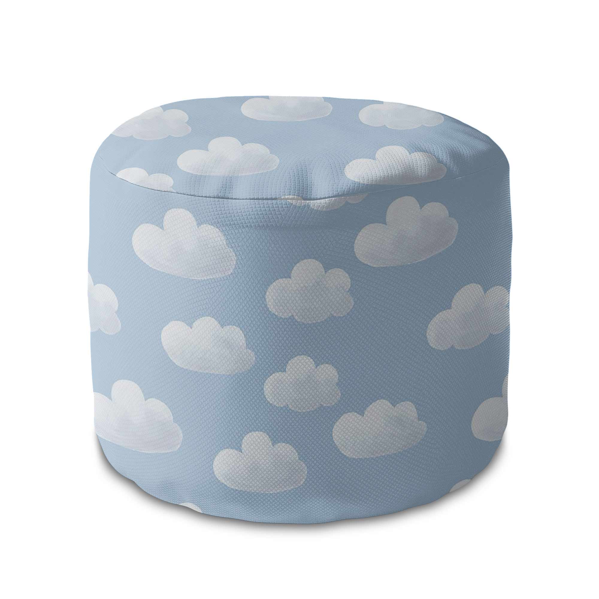 Runder Hocker Fußstütze Blue Clouds