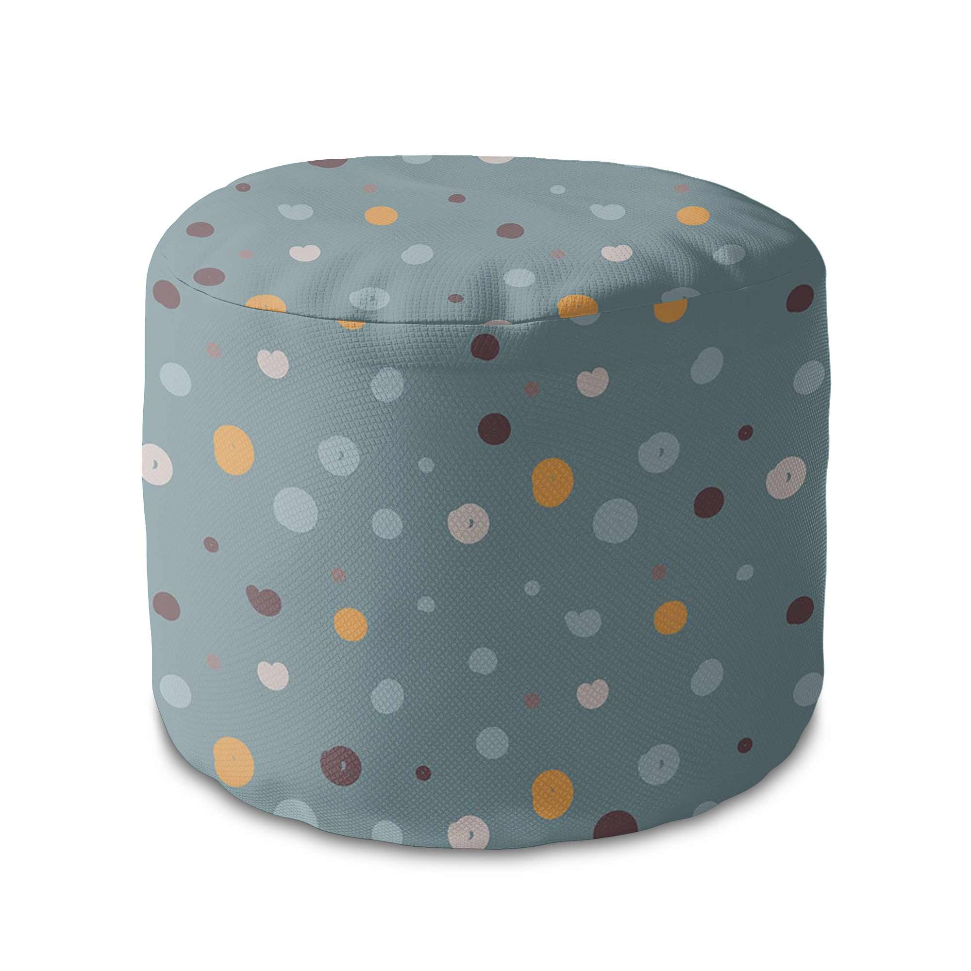 Runder Hocker Fußstütze Colorful Dots-Oxford