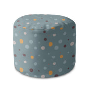 Runder Hocker Fußstütze Colorful Dots-Velvet