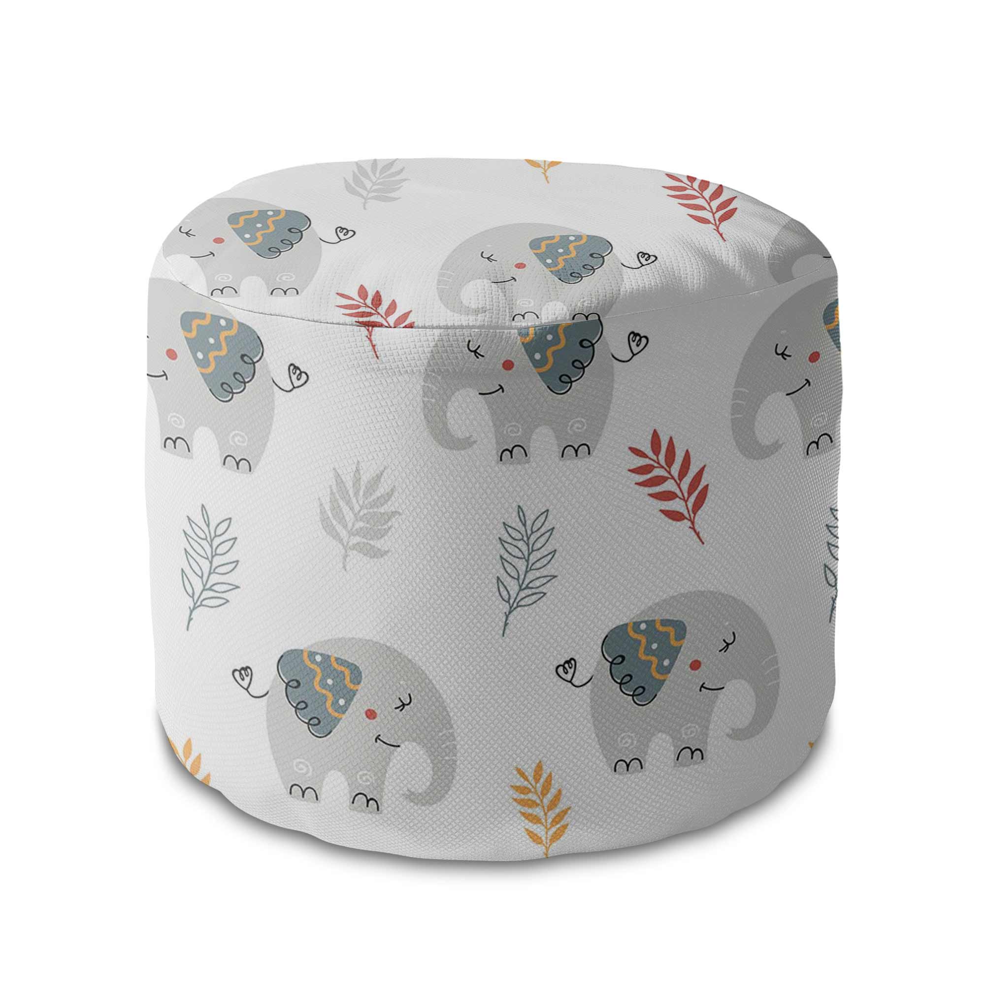 Runder Hocker Fußstütze Cute Elephant