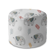 Runder Hocker Fußstütze Cute Elephant-Velvet