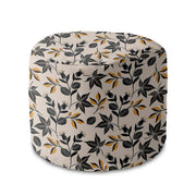 Runder Hocker Fußstütze Cozy Autumn Leaves-Velvet