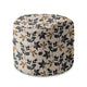 Runder Hocker Fußstütze Cozy Autumn Leaves-Velvet