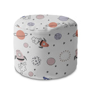 Puf okrągły podnóżek Lime Cartoon Galaxy-Oxford