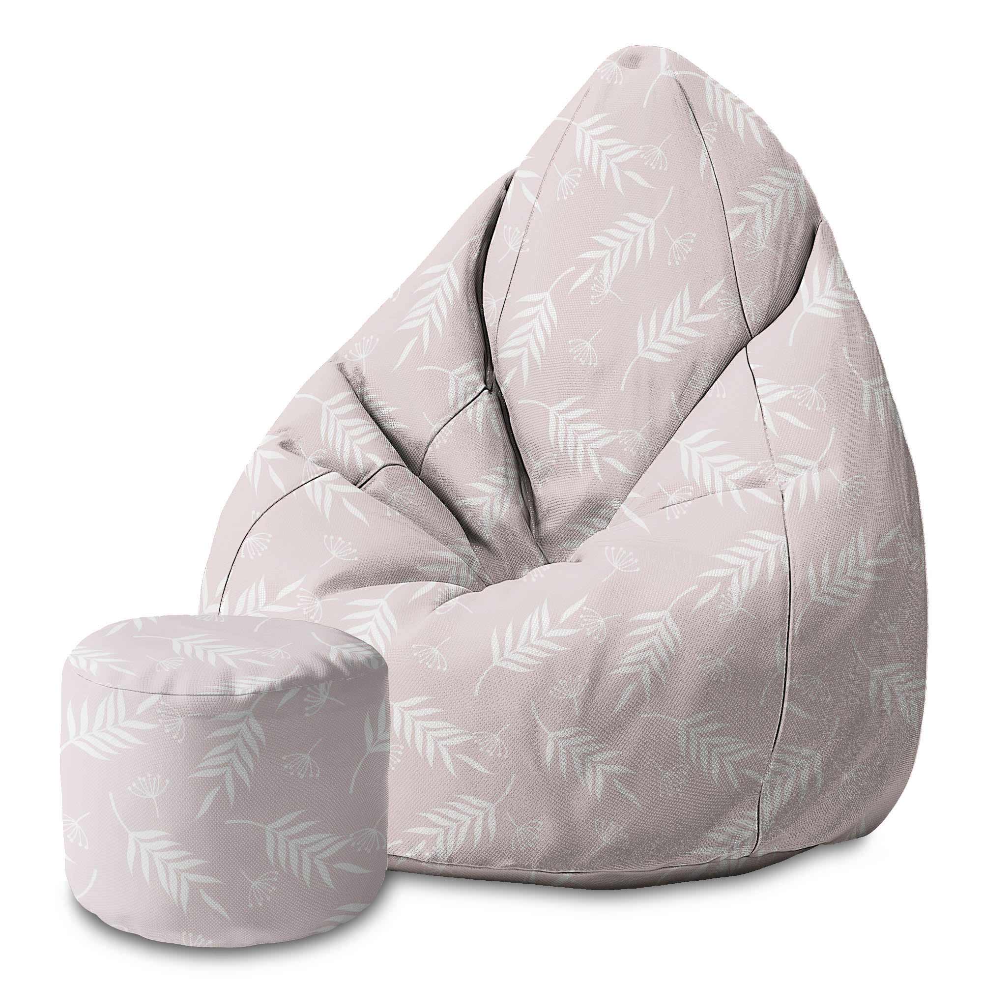 Runder Pouf Fußhocker Easy Sunday Morning