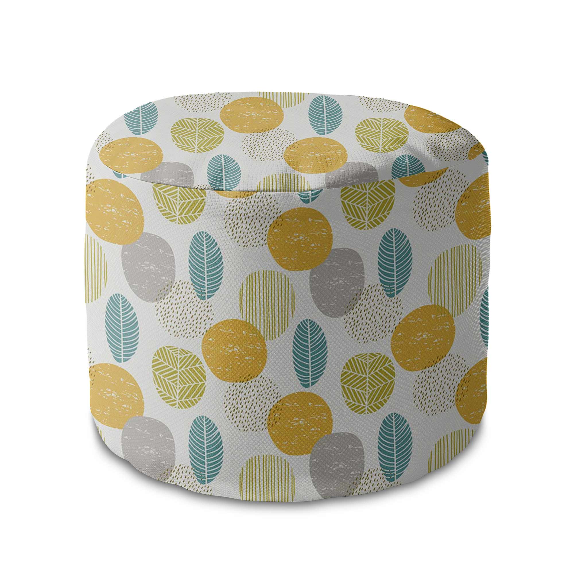Runder Pouf Fußhocker Autumn is Coming
