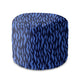 Runder Pouf Fußhocker Waves On-Oxford