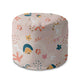 Runder Pouf Fußhocker Cheerful Abstract-Oxford