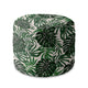 Runder Pouf Fußhocker Tropical Leaves Pattern-Oxford
