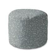 Runder Pouf Fußhocker Simple Floral-Oxford