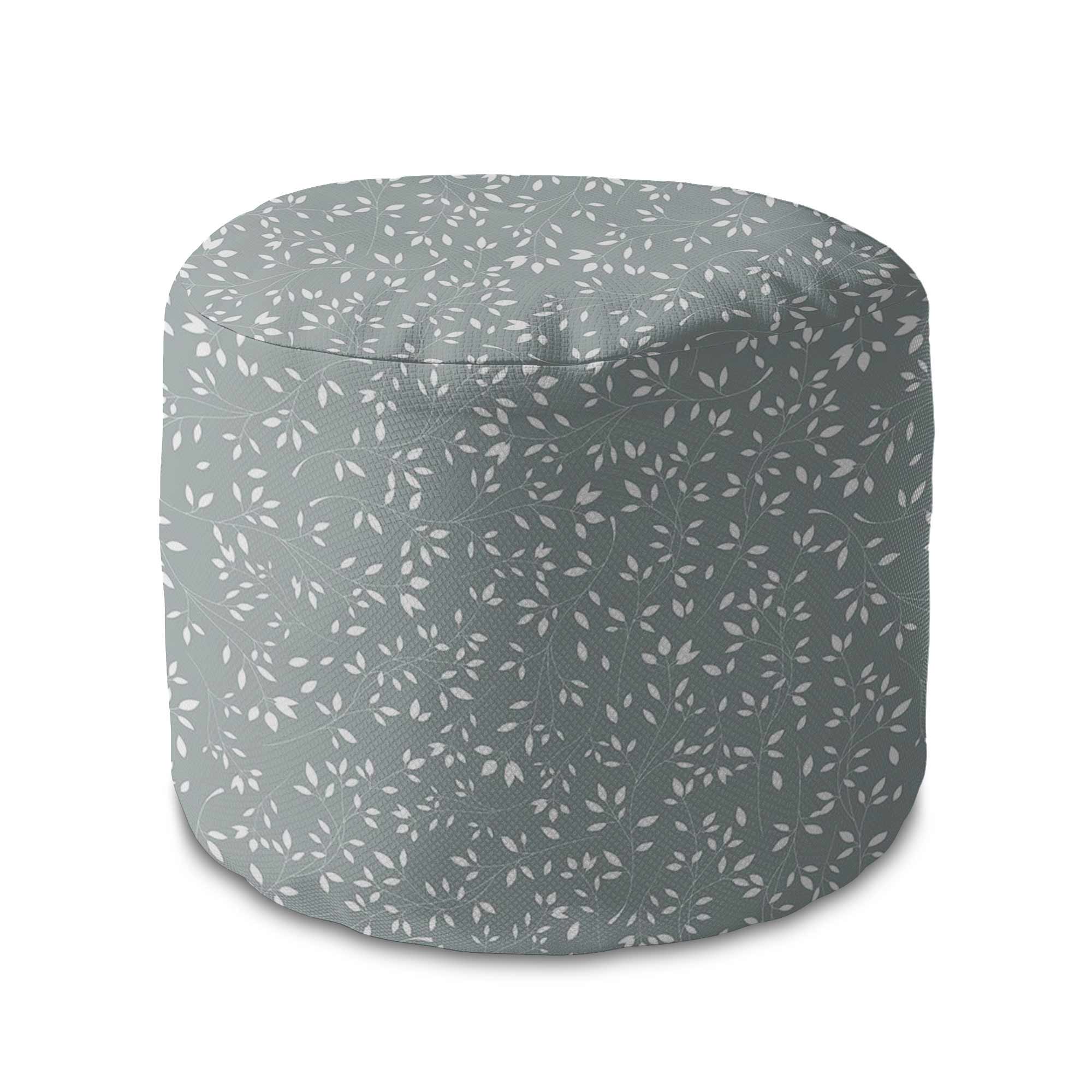 Runder Pouf Fußhocker Simple Floral-Oxford