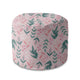 Runder Hocker Fußstütze Sweet Leaves Pattern