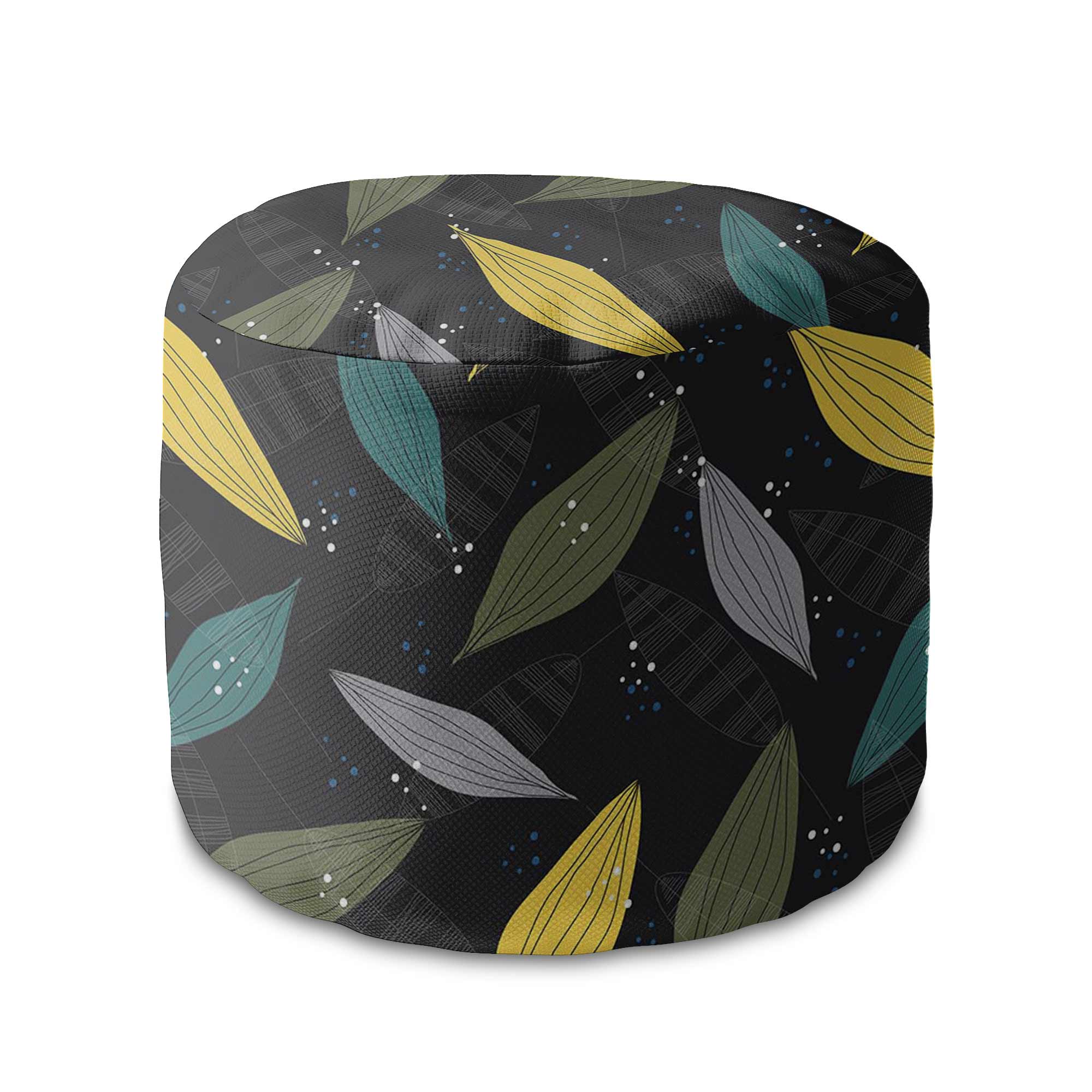 Runder Hocker Fußstütze Simple Scandi Pattern
